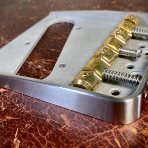Van Dyke-Harms LEFT HAND Fender American Professional/American Professional II/Mod Shop Hybrid Bridge and Monolithic Saddle Set