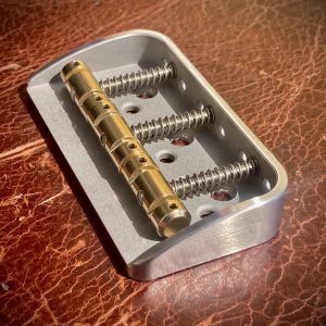 Hardtail Strat Bridge and Compensated Saddle Set-Modern Spacing-by Van Dyke-Harms