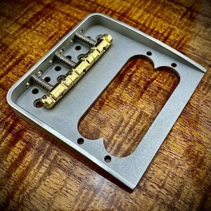 Van Dyke-Harms Dual Strat Pickup Bridge for Vintage Tele Mounting with Compensated Saddles